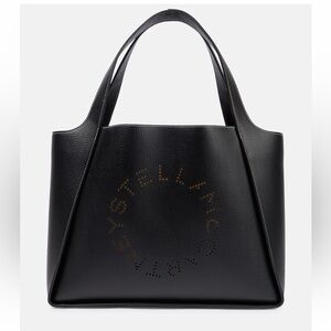 STELLA MCCARTNEY Logo Tote Faux Leather Black